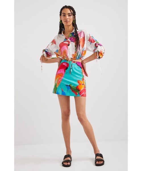 「Desigual」 7分袖ブラウス M ホワイト レディース_画像8