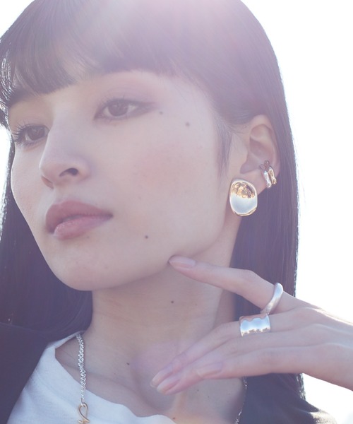 「Nothing And Others」 イヤリング(両耳用) FREE シルバー レディース_画像7