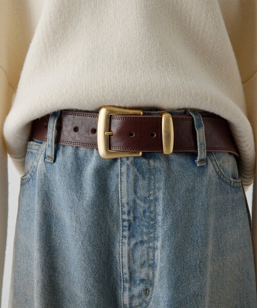 Whim Gazette（ウィム ガゼット） ベルト 「Hoaw.」Wステッチワイド