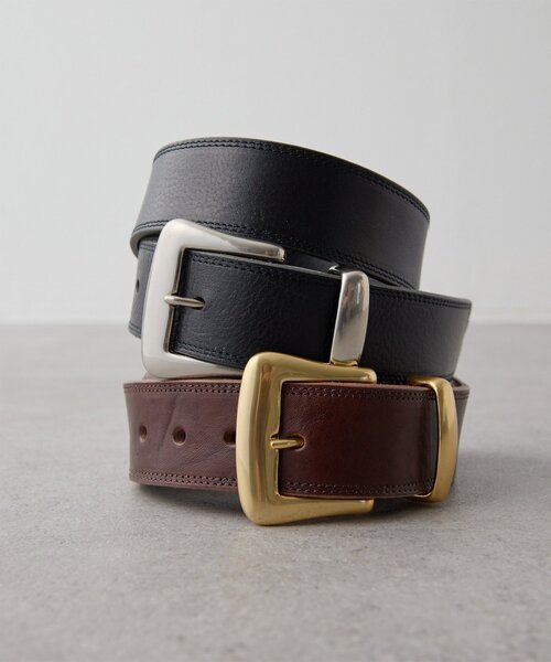 Whim Gazette（ウィム ガゼット） ベルト 「Hoaw.」Wステッチワイド