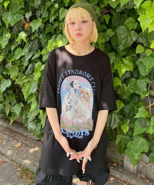 「Candy Stripper」 半袖Tシャツ FREE ピンク レディース_画像8