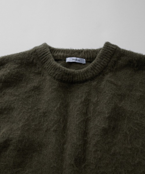「RUUBON」 長袖ニット S ダークグレー メンズ_画像3