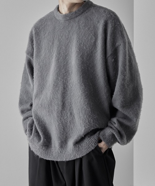 「RUUBON」 長袖ニット S ダークグレー メンズ_画像8