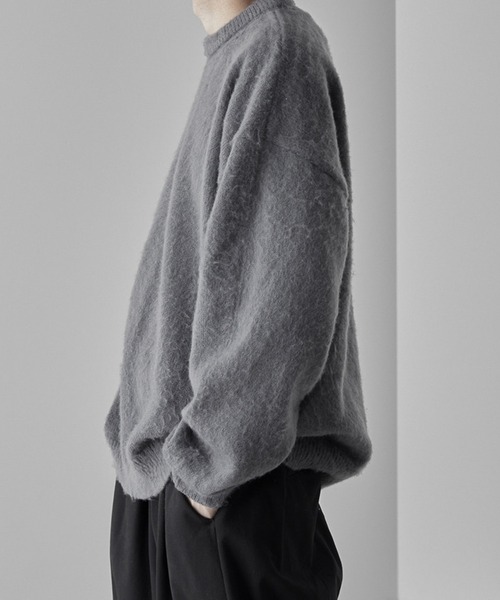 「RUUBON」 長袖ニット S ダークグレー メンズ_画像9