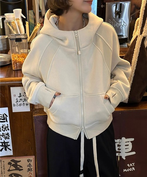 MAISON DE THERESE（メゾン ド テレーズ） パーカー フード付きダブル