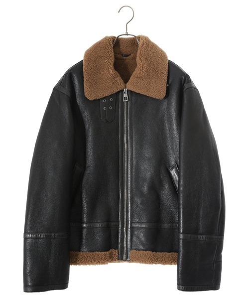 EMMETI（エンメティ） ムートンコート 48 ブラック メンズ : ZOZOTOWN