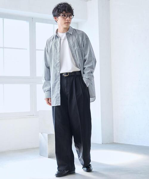 「WEGO」 デニムパンツ MEDIUM ダークグレー メンズ_画像4