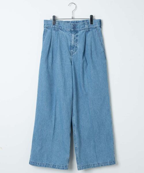 「WEGO」 デニムパンツ MEDIUM ダークグレー メンズ_画像8