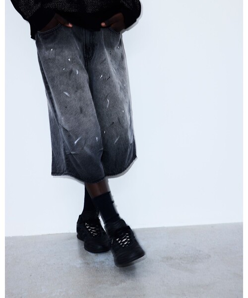 BEAMS（ビームス） パンツ ワイドストレート クォーターレングス