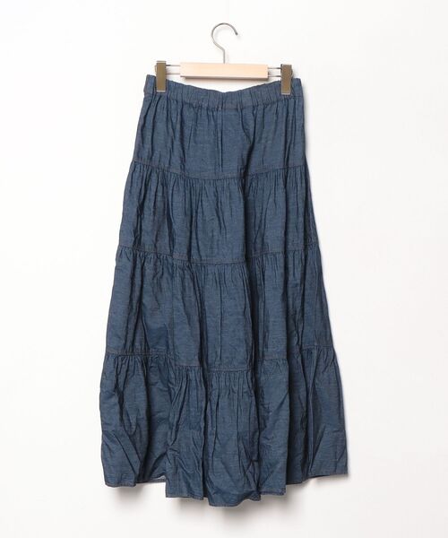 「UNIVERVAL MUSE」 フレアスカート 2 ネイビー レディース_画像2