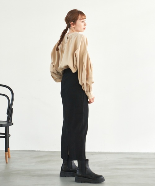 「hinari」 長袖ブラウス FREE ライトベージュ レディース_画像7