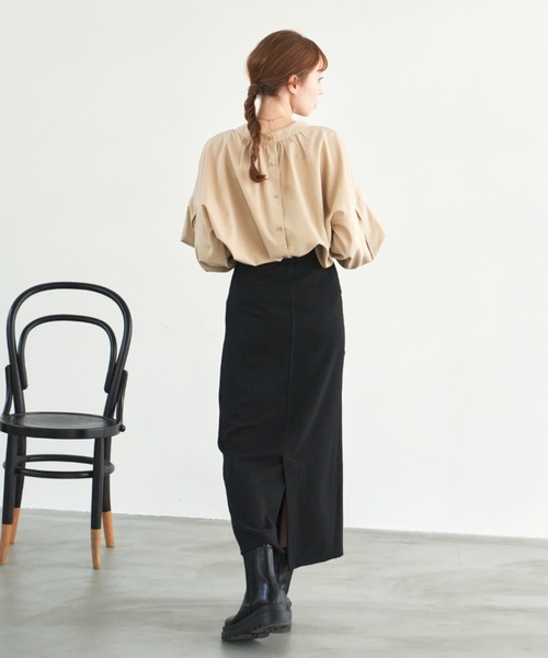 「hinari」 長袖ブラウス FREE ライトベージュ レディース_画像8
