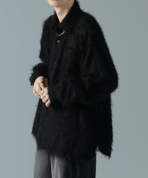 「epnok」 長袖シャツ LARGE ブラック メンズ_画像8