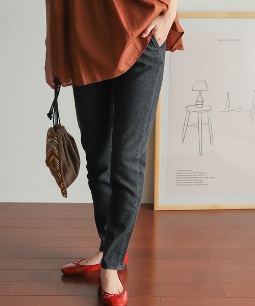 「URBAN RESEARCH DOORS」 デニムパンツ SMALL ブラック レディース_画像8