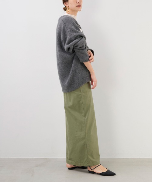 「MICA&DEAL」 ニットカーディガン FREE グレー レディース_画像7