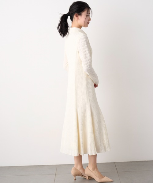 「CELFORD」 長袖ワンピース 36 ブラック レディース_画像6