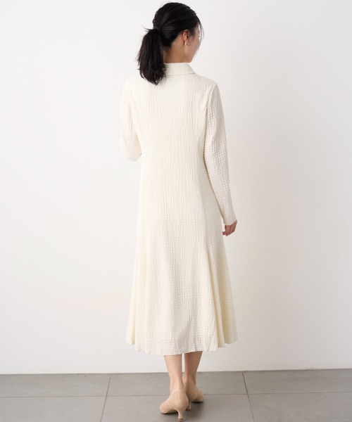 「CELFORD」 長袖ワンピース 36 ブラック レディース_画像7