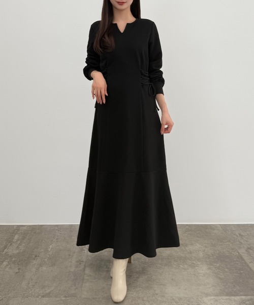 「CENEA」 長袖ワンピース SMALL ブラック レディース_画像3