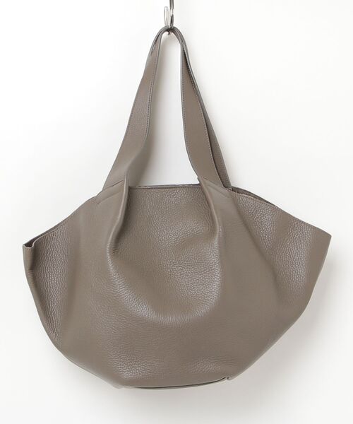 美品✨ ヒロフ HIROFU ハンドバッグ ランポ グレージュ　シボ革 HIROFU（ヒロフ） トートバッグ - グレー レディース : ZOZOTOWN Yahoo