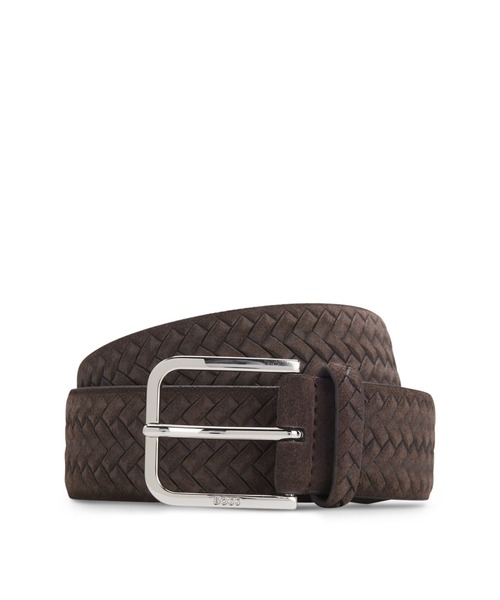 ヒューゴボス HUGO BOSS スエード ベルト レザー 皮革 パープル系 ヒューゴボス HUGO BOSS スエード ベルト レザー 皮革 紫系 パープル系