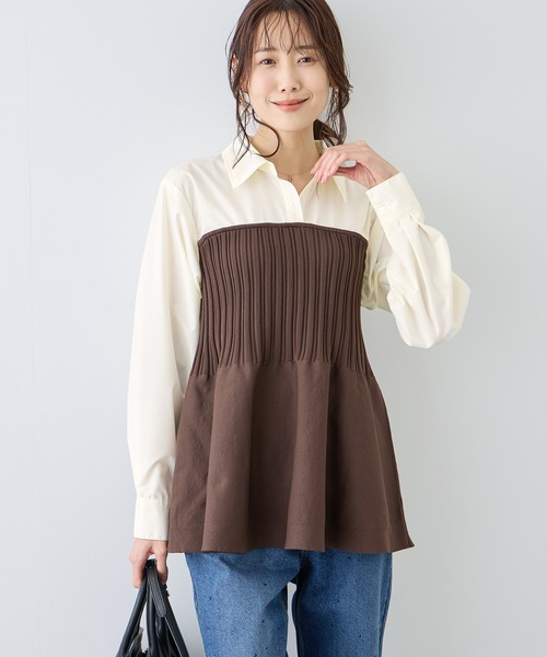 ROPE' PICNIC（ロペ ピクニック） ブラウス シャツ シャツドッキング