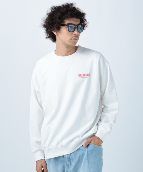 「BAYFLOW」 スウェットカットソー MEDIUM オフホワイト メンズの画像2