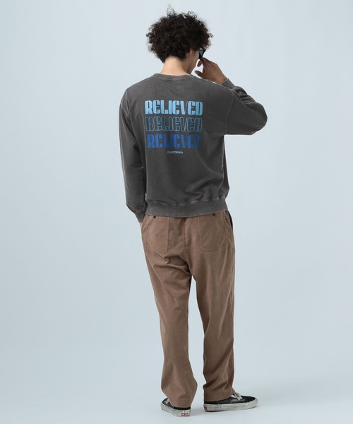 「BAYFLOW」 スウェットカットソー MEDIUM オフホワイト メンズの画像4