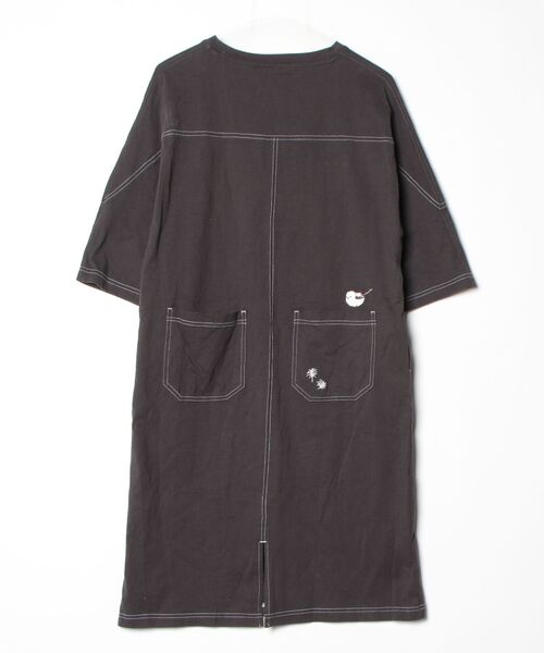 「Design Tshirts Store graniph」 Tシャツワンピース M グレー レディース_画像2