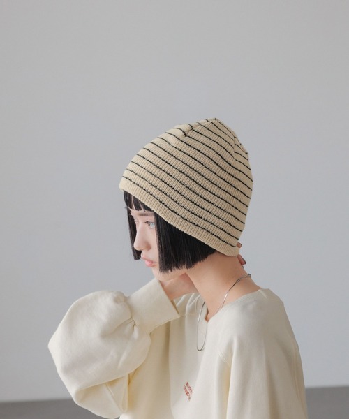 LOWRYS FARM（ローリーズファーム） ニット帽 ニットキャップ ボーダー