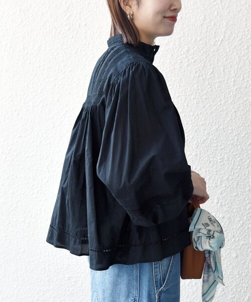 美品✨SHIPS any シップスエニィ シャツ ブラウス コットン100% 黒 SHIPS - 美品✨SHIPS any シップスエニィ シャツ ブラウス コットン100