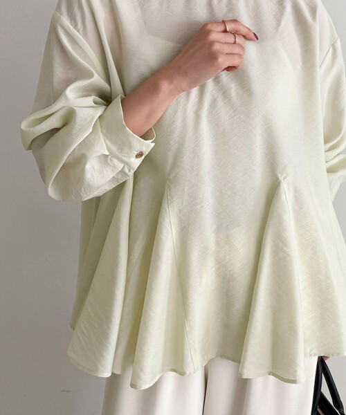 fredy emue（フレディエミュ） ブラウス シャツ ペプラムシアー