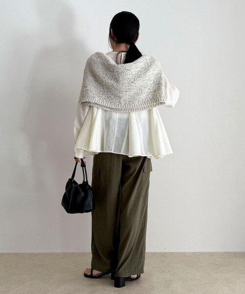 fredy emue（フレディエミュ） ブラウス シャツ ペプラムシアー