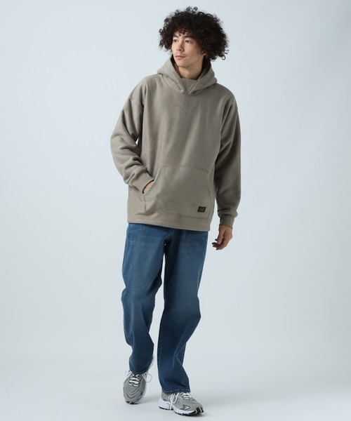 「BAYFLOW」 プルオーバーパーカー MEDIUM チャコール メンズ_画像4