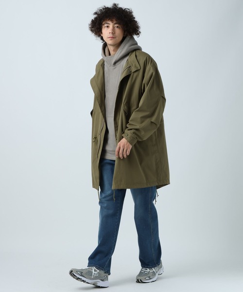 「BAYFLOW」 プルオーバーパーカー MEDIUM チャコール メンズ_画像6