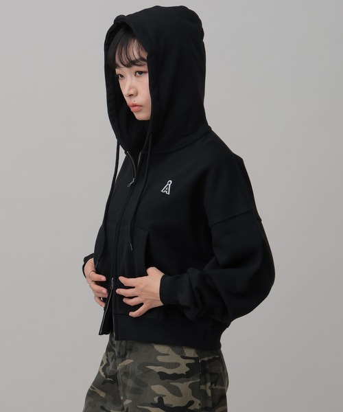 ALAND パーカー 「UNISEX」ALAND／ワッペンダブルジップパーカー