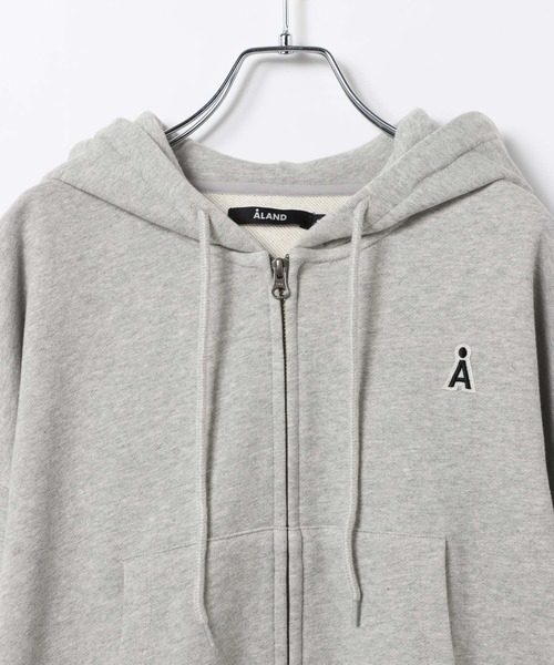 ALAND パーカー 「UNISEX」ALAND／ワッペンダブルジップパーカー