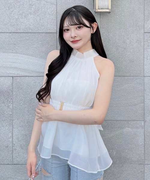 「NOMAE」 ノースリーブブラウス FREE グリーン レディース_画像3