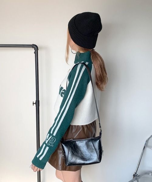 「non-hedge」 長袖ニット FREE レッド レディース_画像5