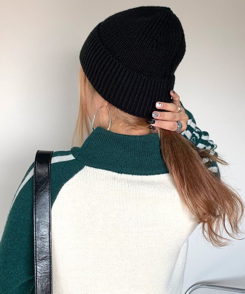 「non-hedge」 長袖ニット FREE レッド レディース_画像9