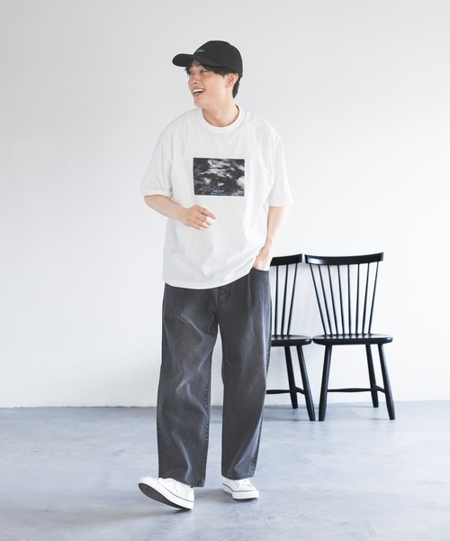 GLOBAL WORK（グローバルワーク） tシャツ サラサラ快適DRYプリントT