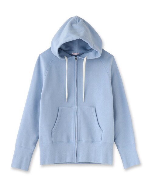 「DRESSTERIOR」 ジップアップパーカー 40 ライトブルー レディース_画像2