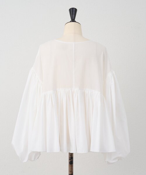 BEARDSLEY（ビアズリー） ブラウス シャツ たっぷりギャザーVネック