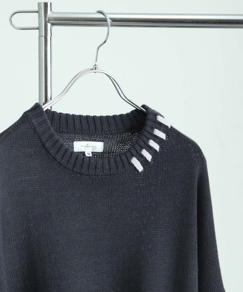 「Nilway」 長袖ニット LARGE グレー メンズ_画像2