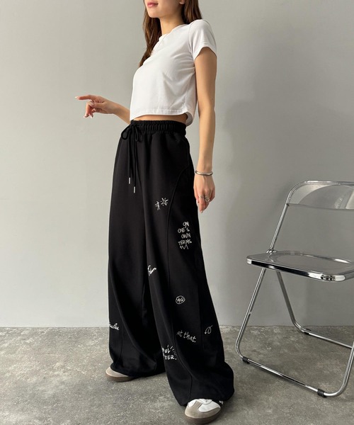 「classicalelf」 スウェットパンツ LARGE オートミール レディース_画像2