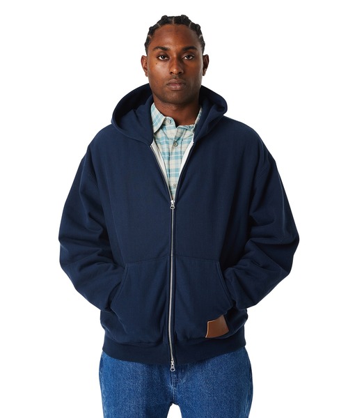 HUF（ハフ） ジップアップパーカー X-LARGE ネイビー メンズ
