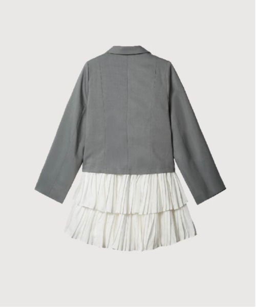 「LA POMME petit」 ドッキングワンピース MEDIUM ブラック レディースの画像