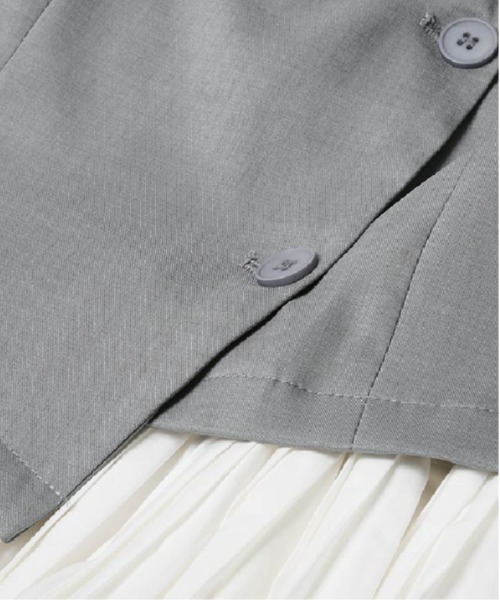 「LA POMME petit」 ドッキングワンピース MEDIUM ブラック レディースの画像