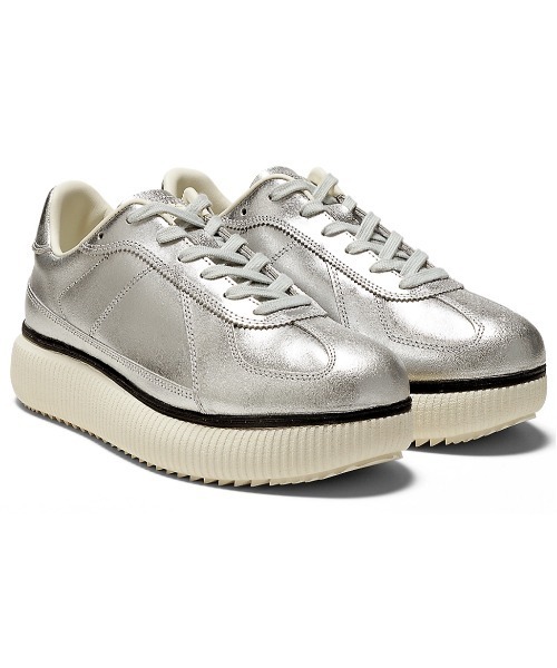 「Onitsuka Tiger」 ローカットスニーカー 24 シルバー レディースの画像
