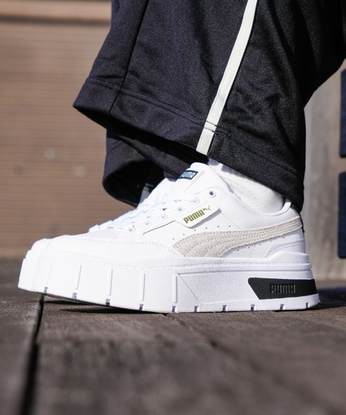 PUMA（プーマ） ローカットスニーカー 25.0cm ホワイト×ホワイト