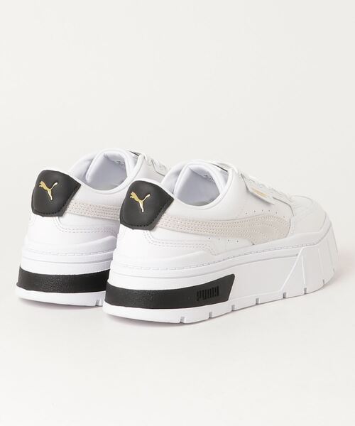「PUMA」 ローカットスニーカー 25.0cm ホワイト×ホワイト レディース_画像4